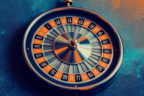 Roulette-Rad mit elektrischen Zahlen im Pop-Art-Stil - Lightning Roulette bei Betsson