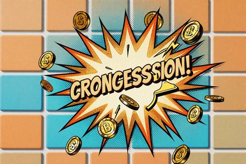 Explodierende goldene Jackpot-M&uuml;nzen im Pop-Art-Stil - Progressive Jackpots