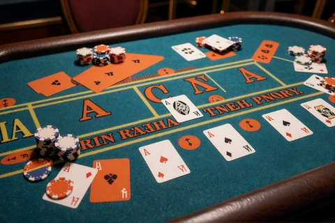 Live-Baccarat-Tisch mit Karten im Pop-Art-Stil - Betsson Live-Casino