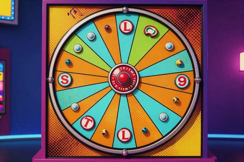 Buntes Geld-Rad im Pop-Art-Stil - Crazy Time im Betsson Live-Casino