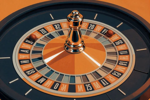 Roulette-Kessel von oben im Pop-Art-Stil - Roulette Spiel bei Betsson